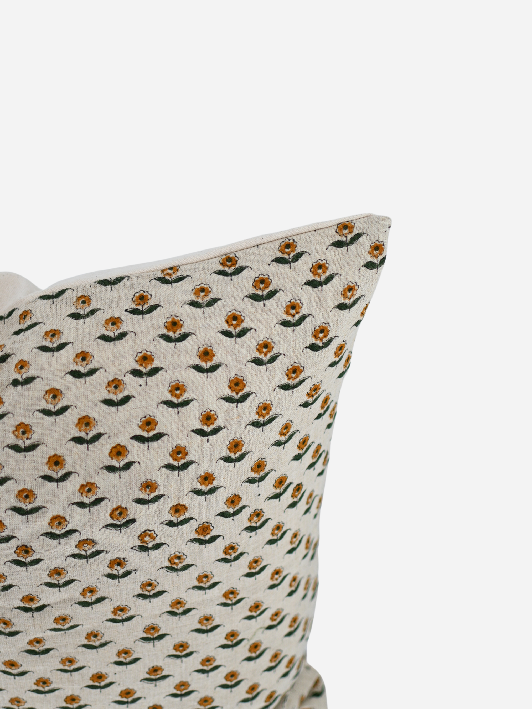 Zinni Ditsy Prints Warm White Pillow Cover Pillow Covers