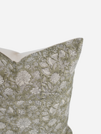 Mariah Botanical Print Celadon Pillow Cover Pillow Covers