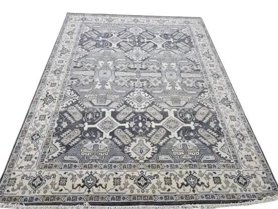 Modern Farmhouse Hand Knotted Oushak Rug - Maple Village Lane