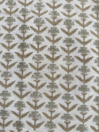Bruce Block Print Handloom Linen Fabric Linen Fabric