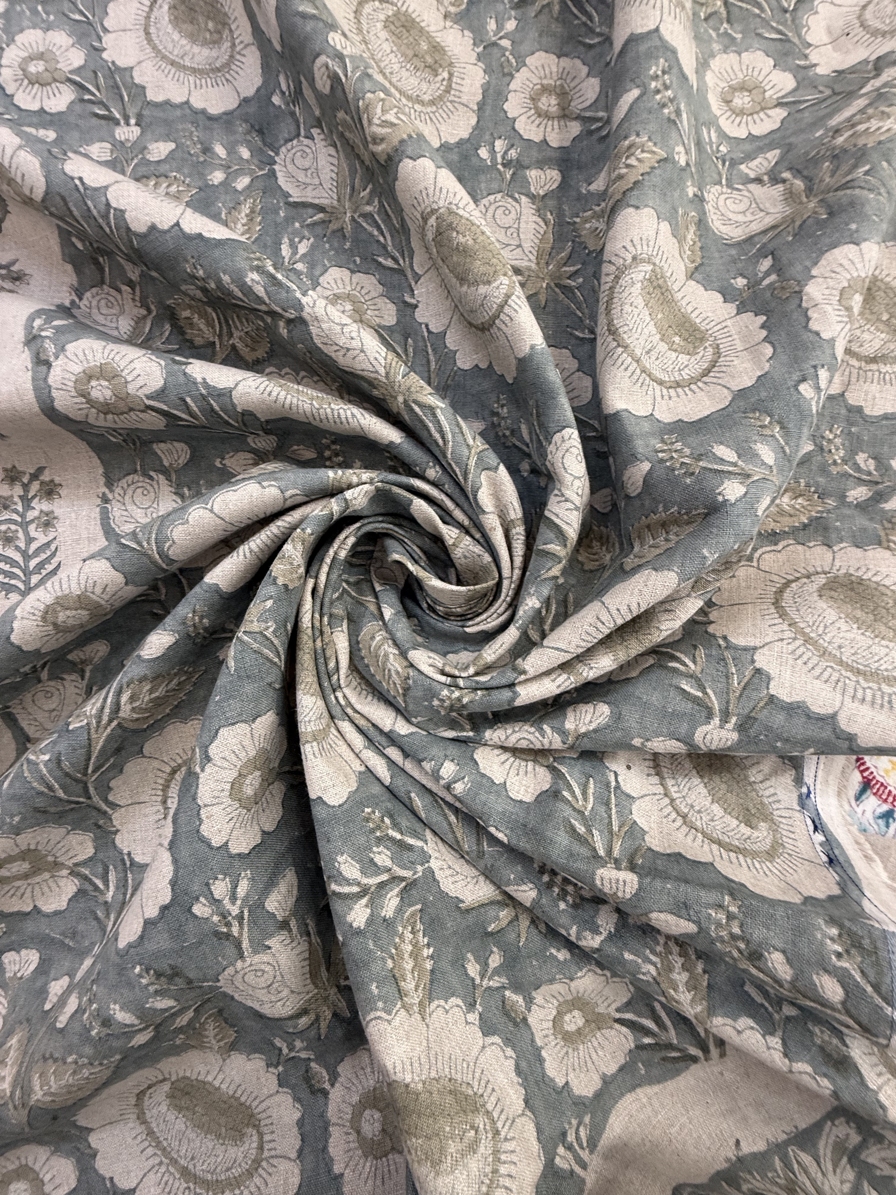 Romy Printed Linen Fabric Linen Fabric