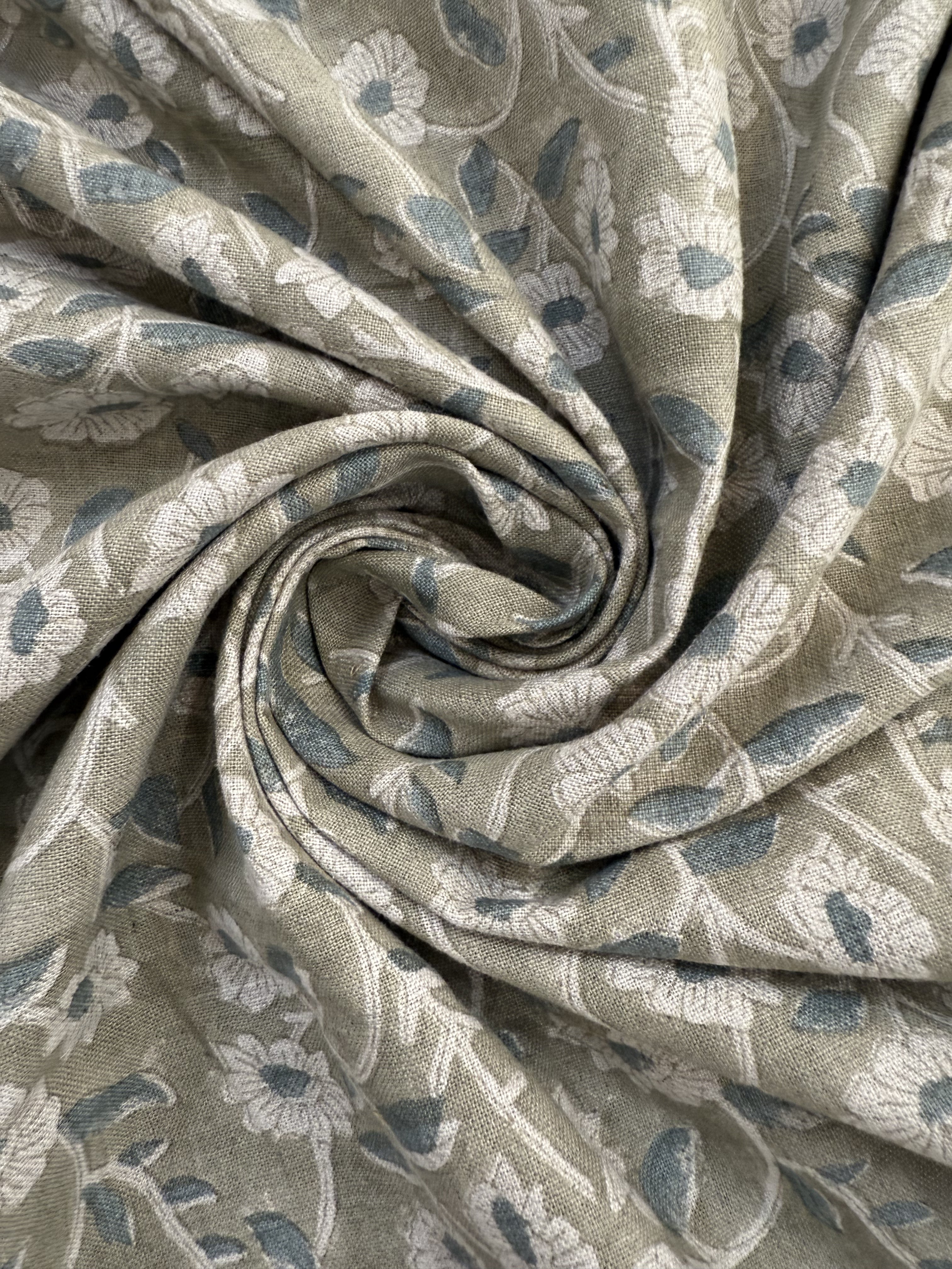 Vera Printed Linen Fabric Linen Fabric