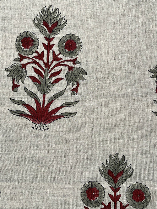 3 Yards Cut Out Linen Fabric