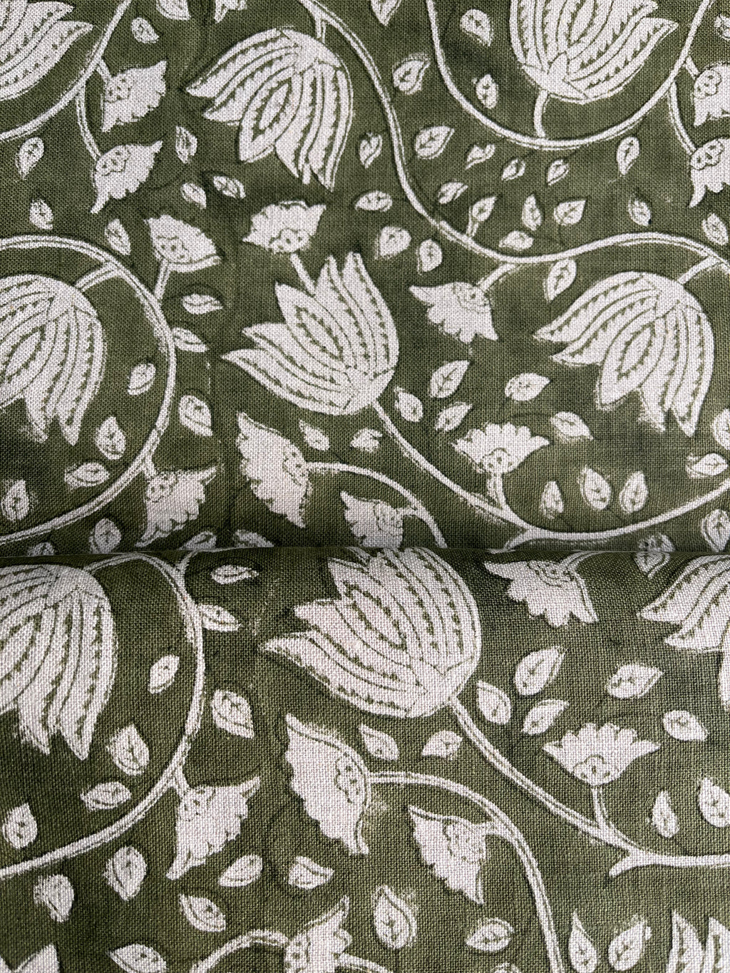 2 Yards Cut Out Linen Fabric