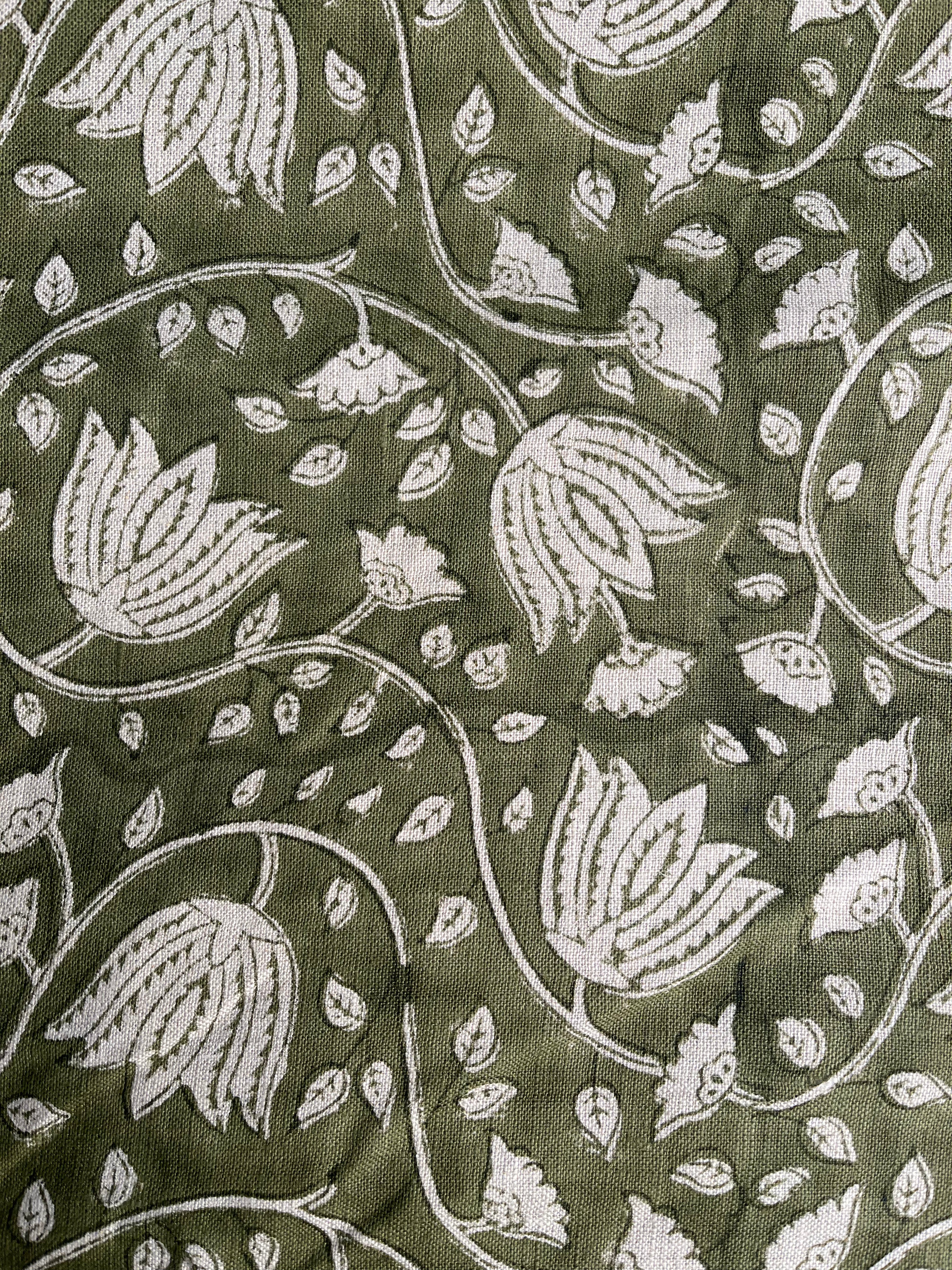 2 Yards Cut Out Linen Fabric