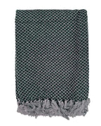 Ainsley Throw Blanket with Hand knotted Tassels Cotton Throws