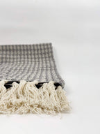 Cara Handloom Throw Blanket with Tassels Cotton Throws