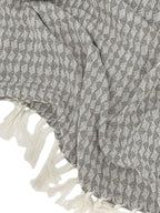 Cara Handloom Throw Blanket with Tassels Cotton Throws