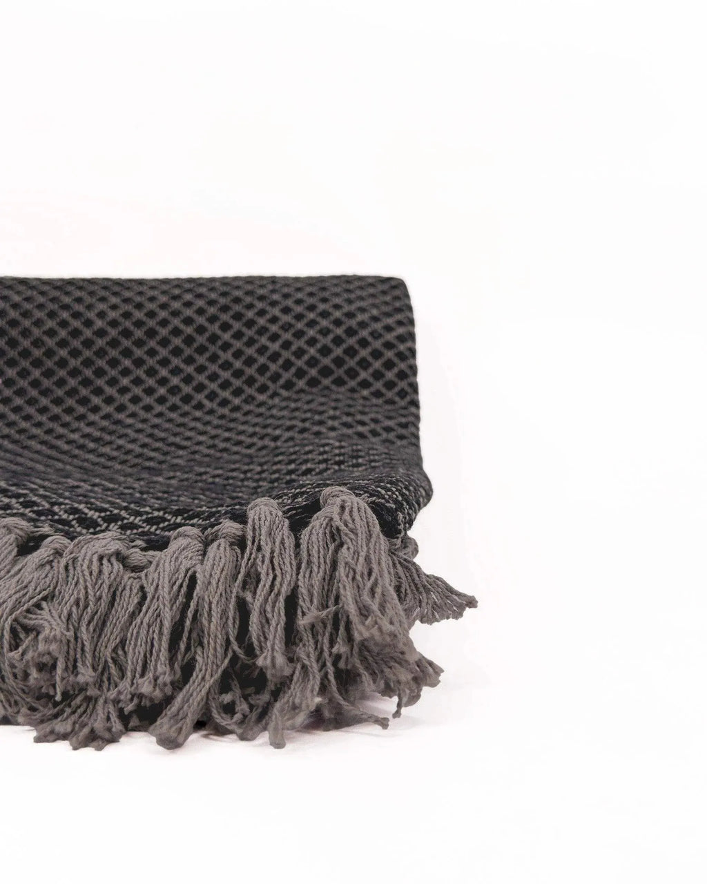 Ainsley Throw Blanket with Hand knotted Tassels Cotton Throws