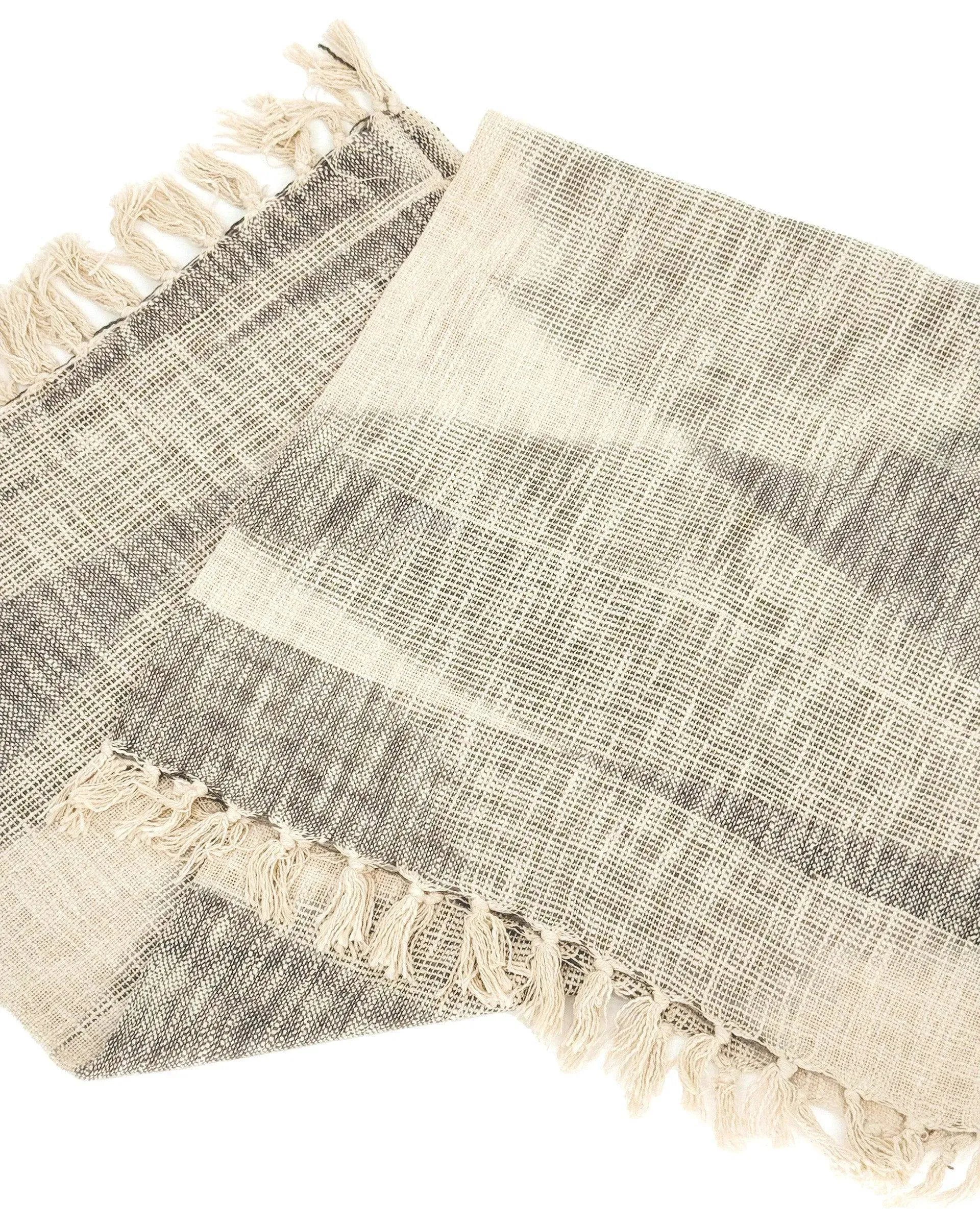 Ava Handloom Sofa Throw Blanket Cotton Throws