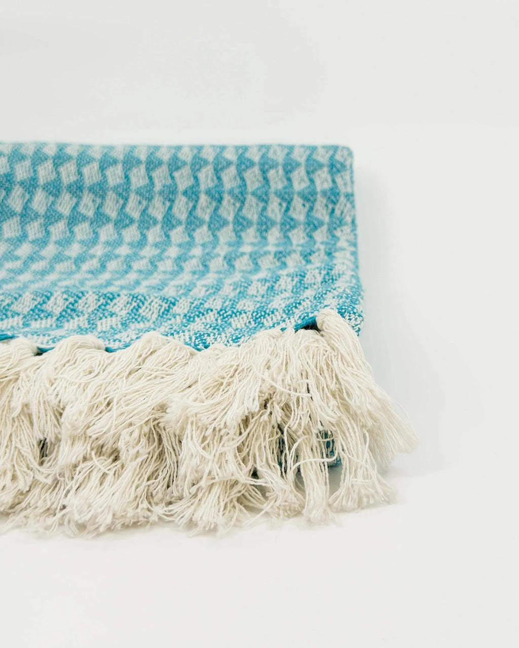 Cara Handloom Throw Blanket with Tassels Cotton Throws