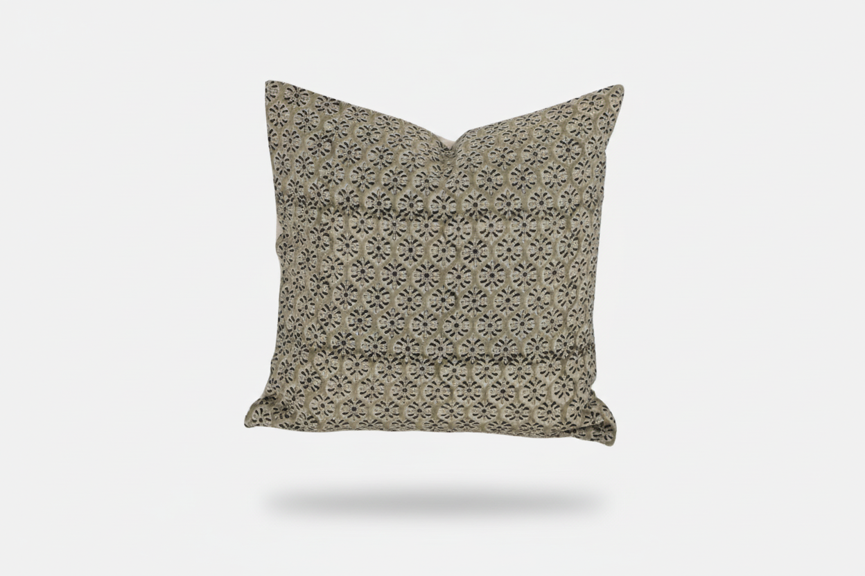 Jack Ditsy Prints Sage Pillow Cover 26" x 26" Double Sided Pillow Covers