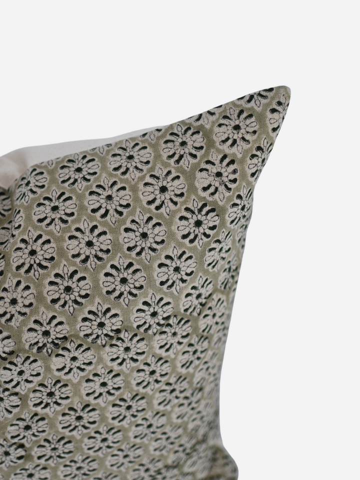 Jack Block Print Pillow Cover Side