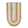 Juno Natural & White Woven Jute Table Runner