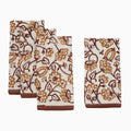 Cotton Floral Block Print Napkins – Wine Red Napkins