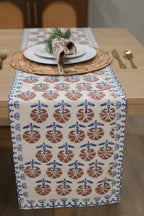 Cotton Floral Block Print Napkins – Wine Red Napkins