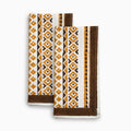 Cotton Geometric Block Print Napkins – Mustard Napkins