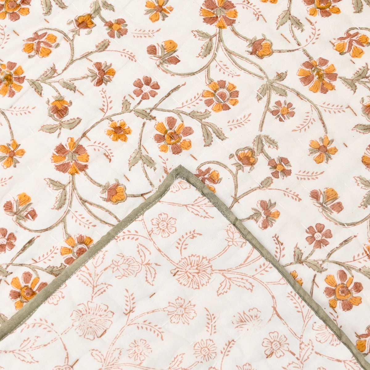 Angel Hand Block Printed Quilt