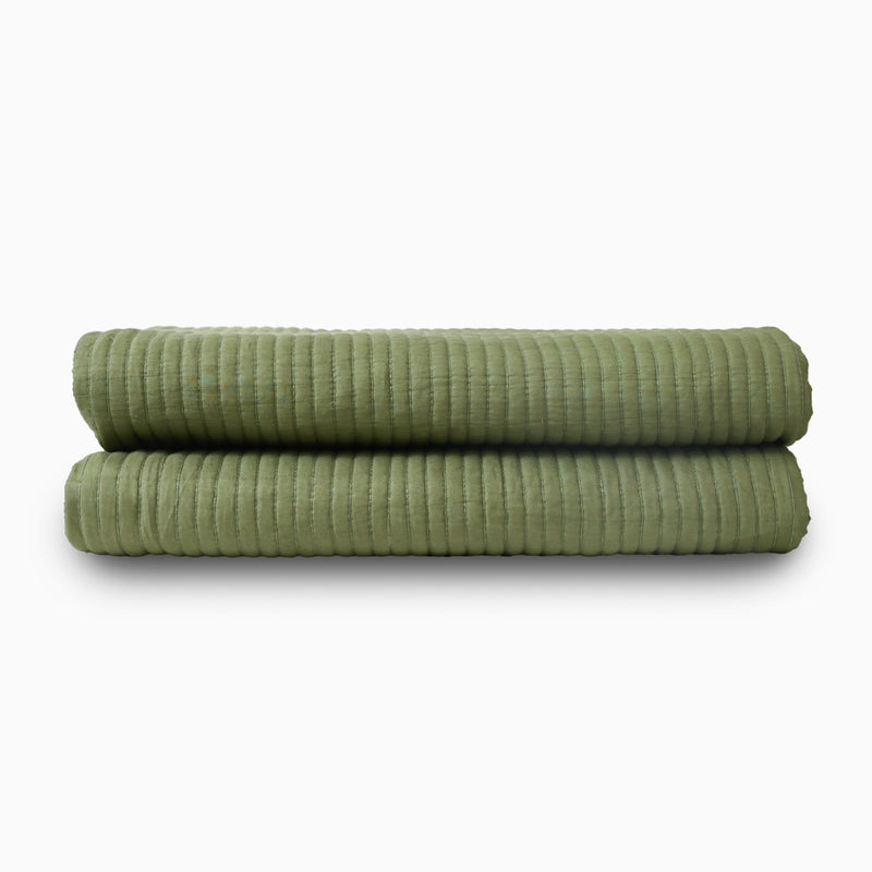 Vintage Sage Solid Mulmul Quilt