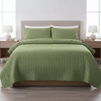 Vintage Sage Solid Mulmul Quilt Quilts