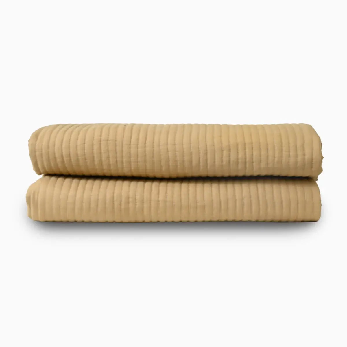Tan Dust Solid Mulmul Quilt Quilts