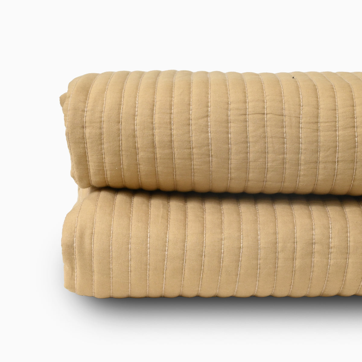 Tan Dust Solid Mulmul Quilt