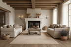 Warm Sand Hand-Tufted Wool Rug 8'6" x 11'6" Hand Loomed