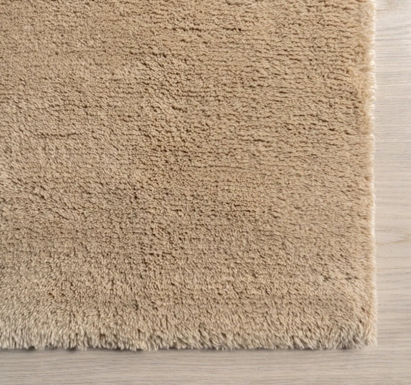 Warm Sand Hand-Tufted Wool Rug 8'6" x 11'6" Hand Loomed