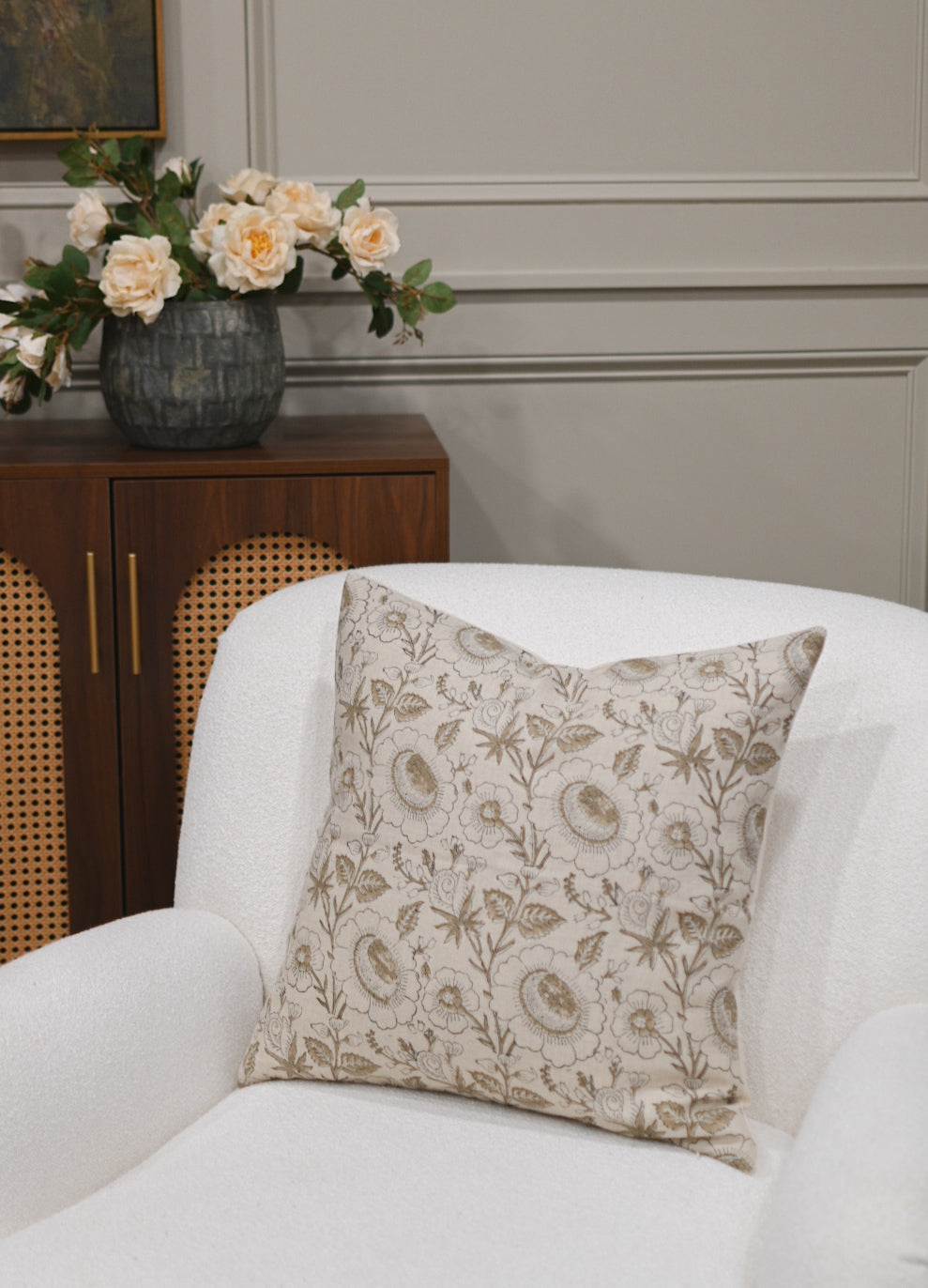 Marlene Block Print Cushion Cover