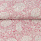 Meadow Reverie Powder Blush Linen Fabric by the Yard