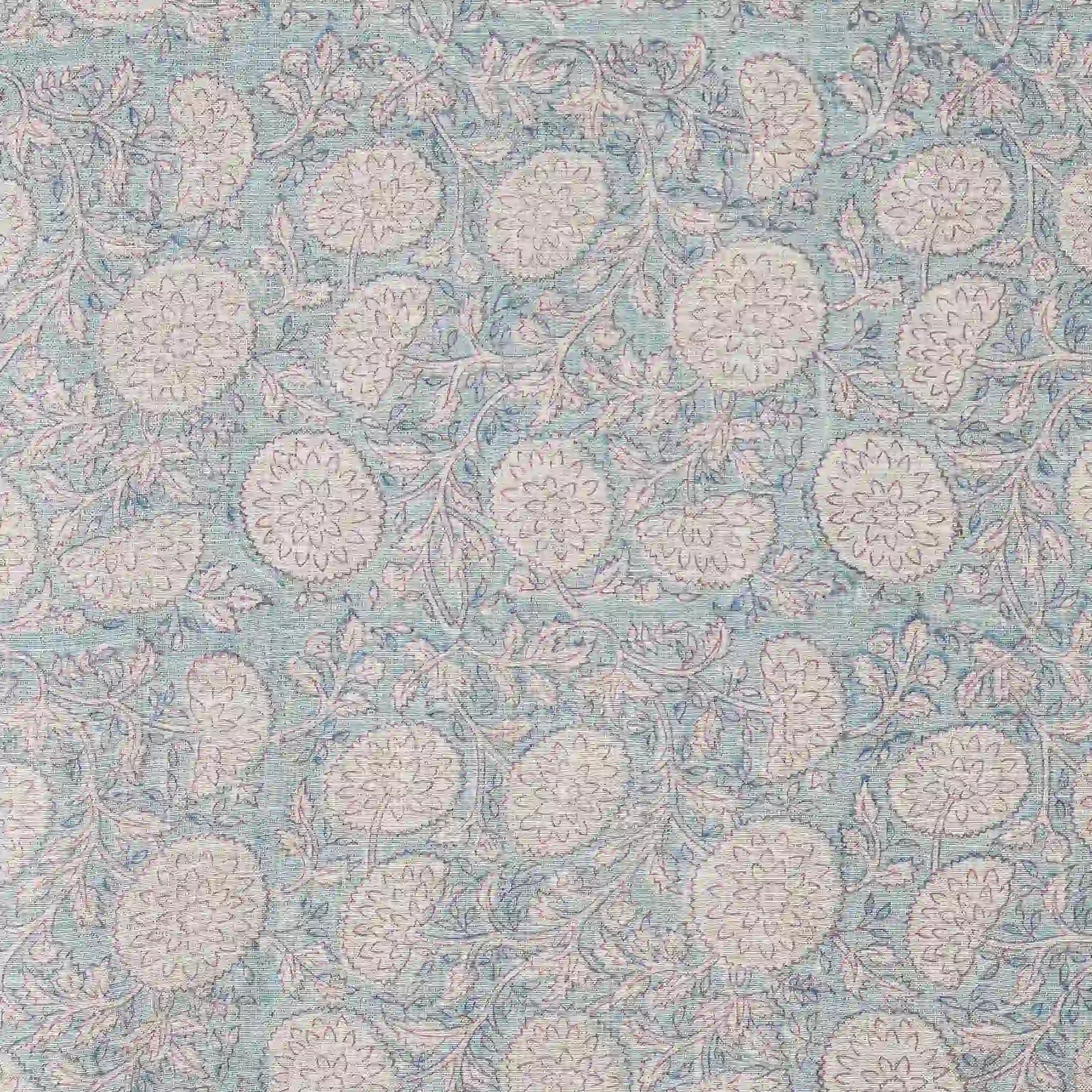 Meadow Reverie Powder Blush Linen Fabric by the Yard