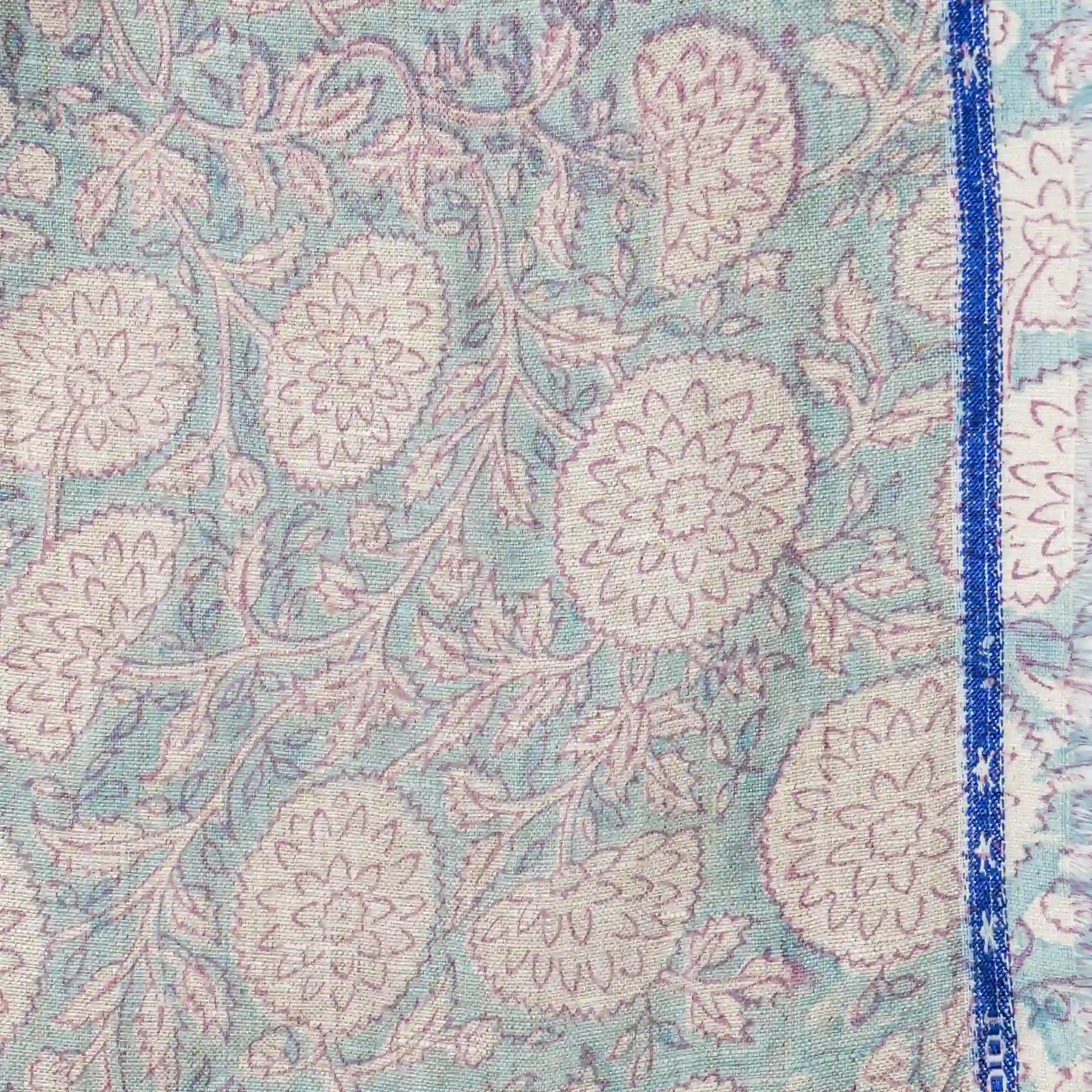 Meadow Reverie Powder Blush Linen Fabric by the Yard
