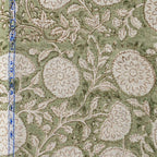 Meadow Reverie Powder Blush Linen Fabric by the Yard