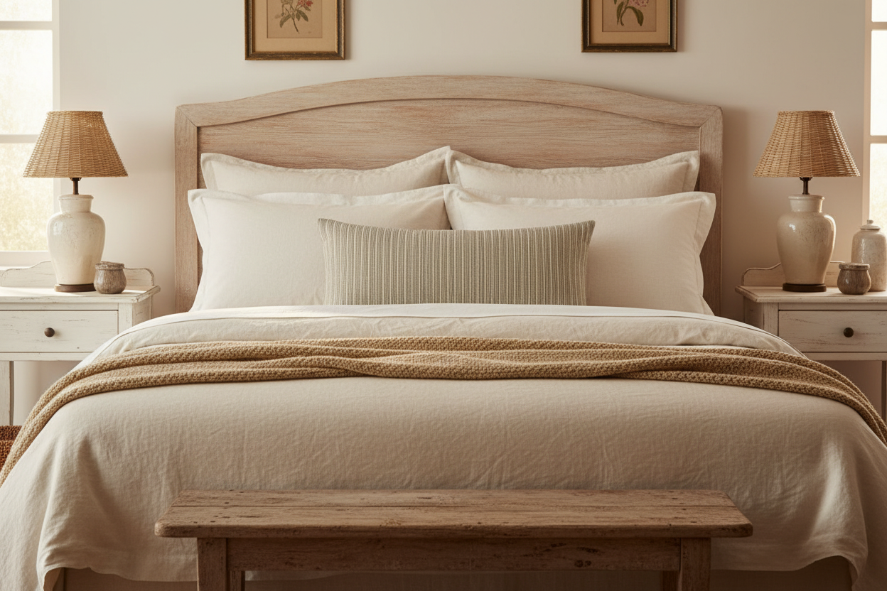 Norton Stripe Warm White Pillow Cover Pillow Covers