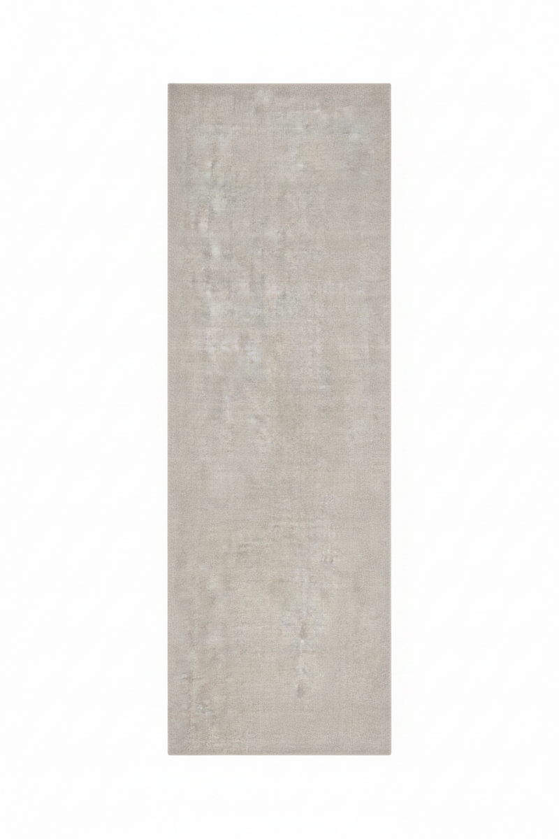 Pebble Grey Hand-Loomed Wool Runner 2'6" x 8"
