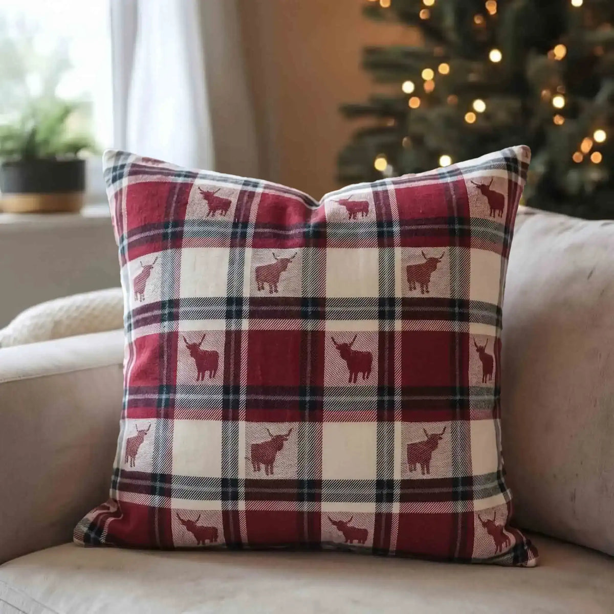 Woodland Christmas Pillow Cover