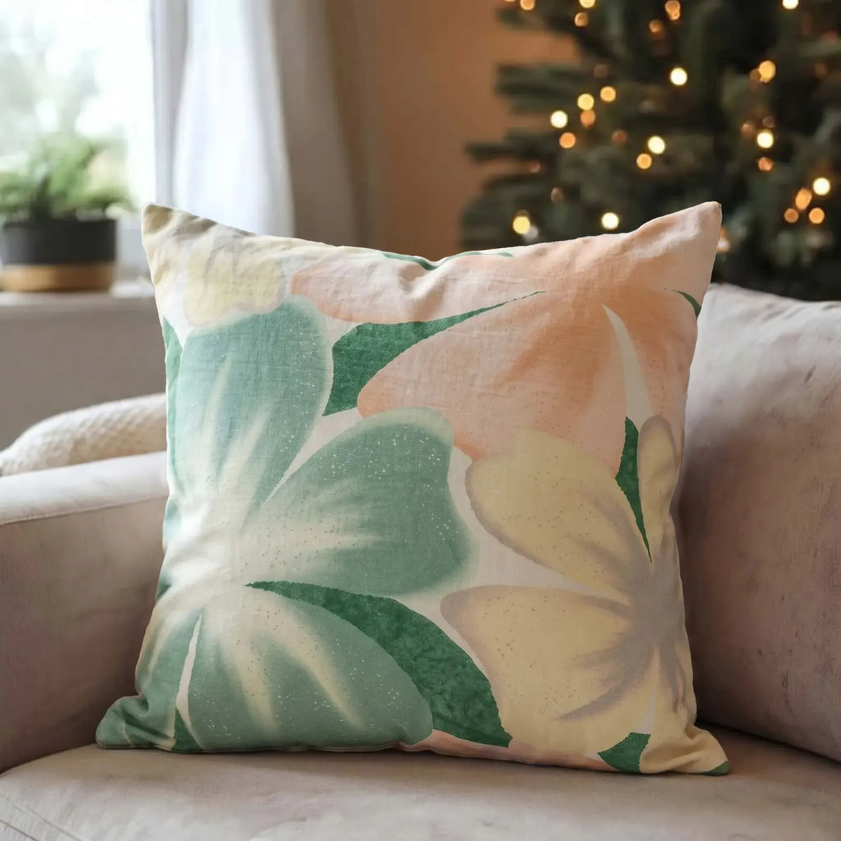 Soft Flora Pillow Cover