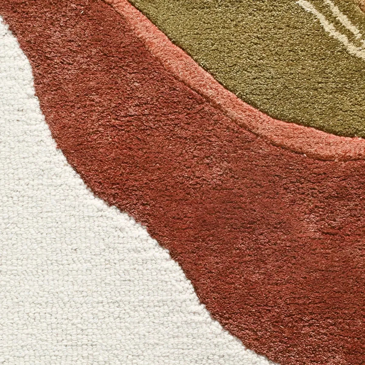 Threaded Rug Design Driftline Hand-Tufted Rug | Abstract Modern Wool & Viscose | Thread to ...