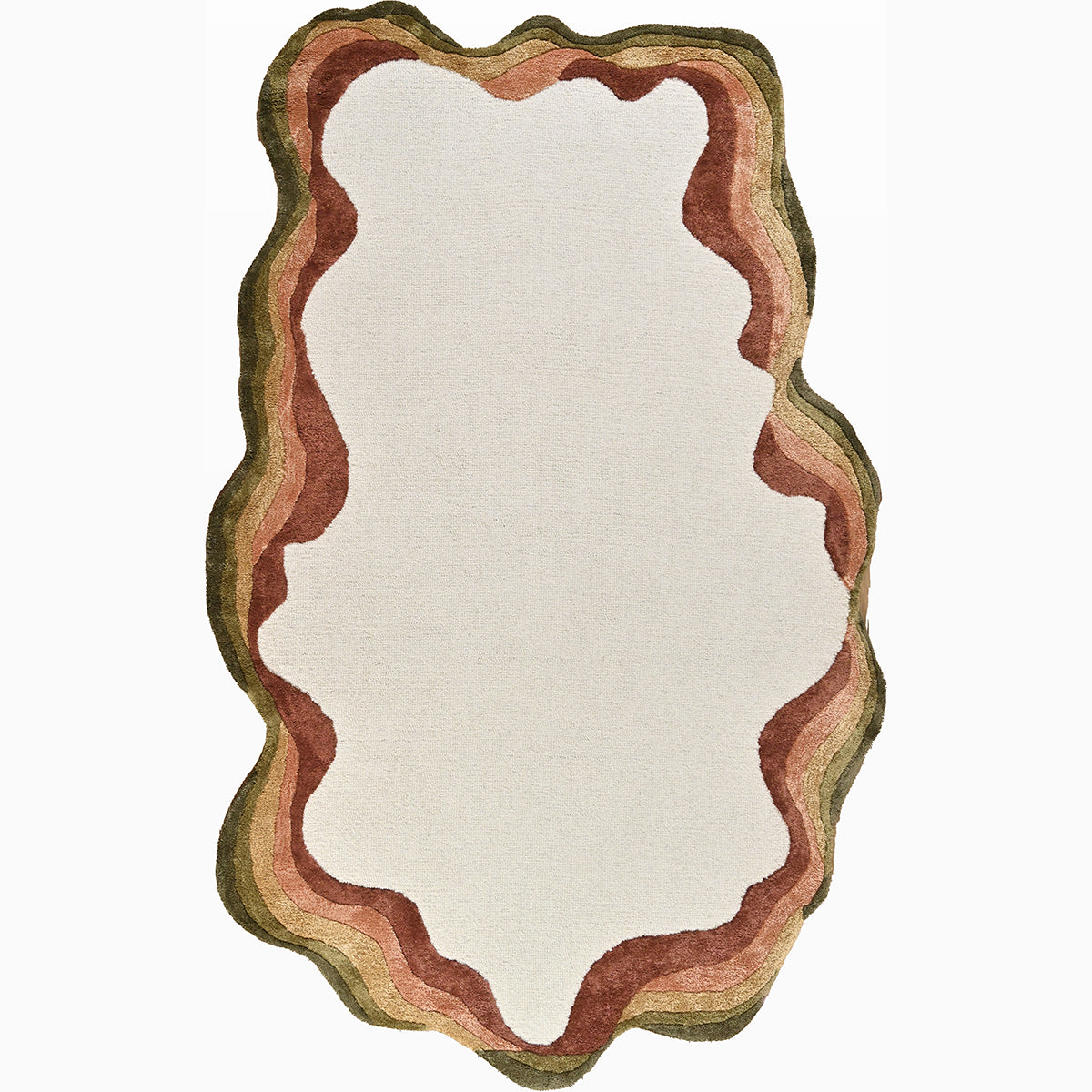 Hollow Hand-Tufted Irregular Rug