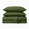 Woodland Green Solid Bedsheet Set