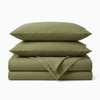 Vintage Sage Solid Bedsheet Set Bedsheet