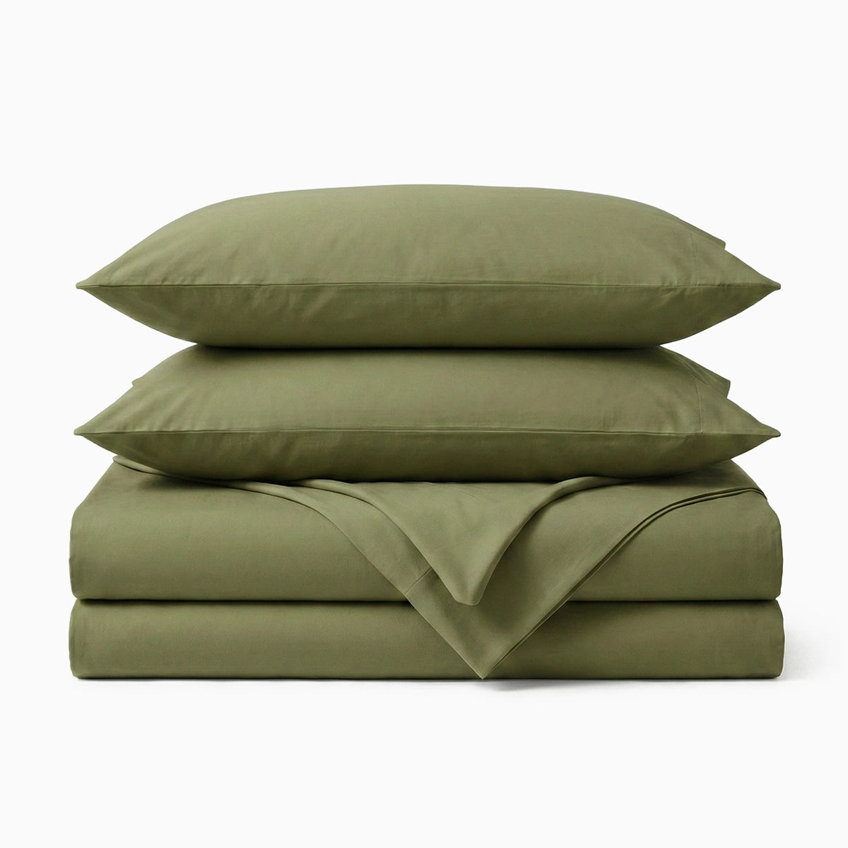 Vintage Sage Solid Bedsheet Set