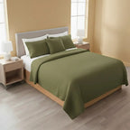 Vintage Sage Solid Bedsheet Set Bedsheet