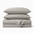 Oyster Gray Solid Bedsheet Set