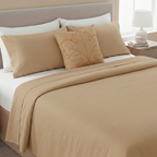 Tan Dust Solid Bedsheet Set