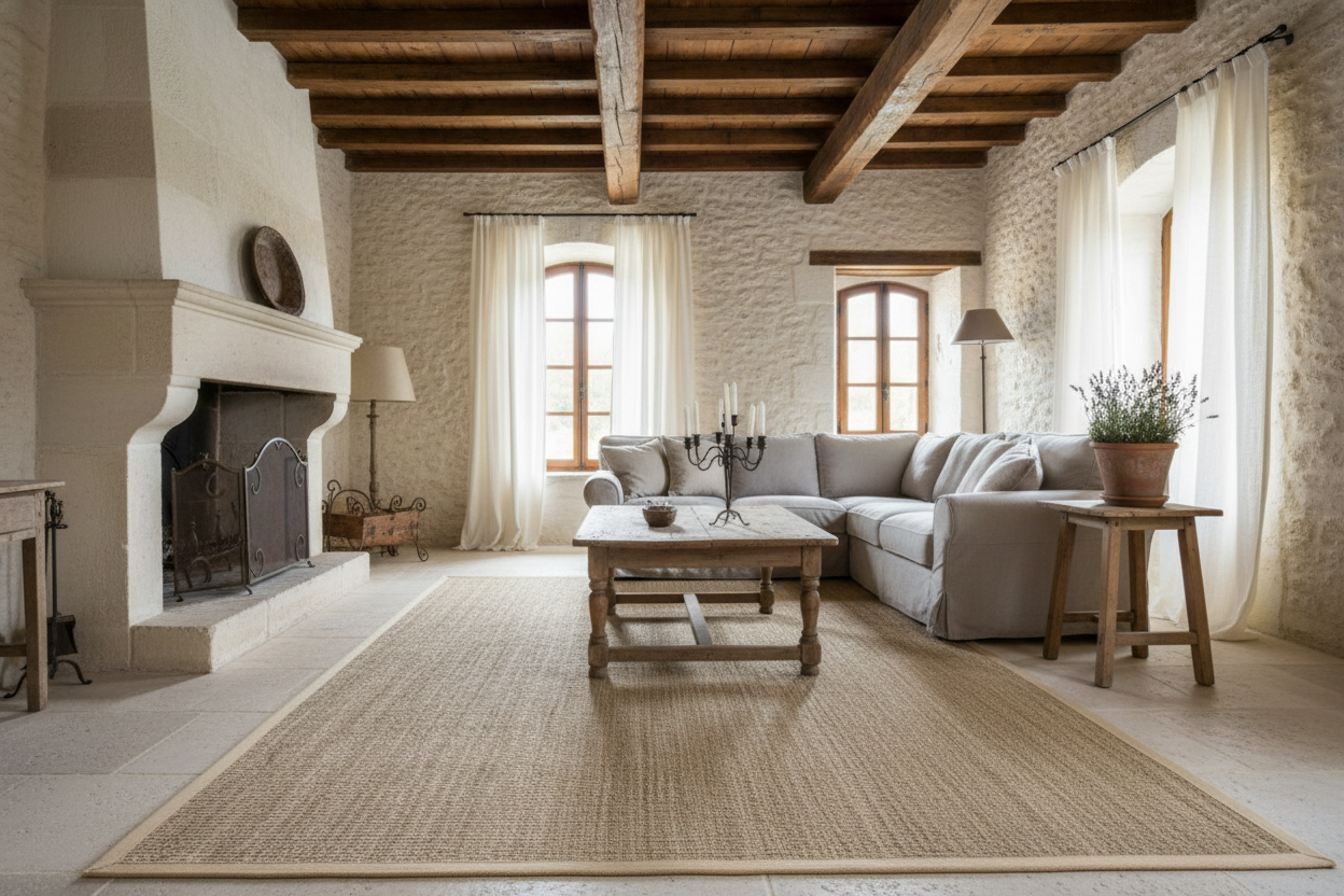 Coastal Frame Seagrass Rug 8' X 10' Flatweave