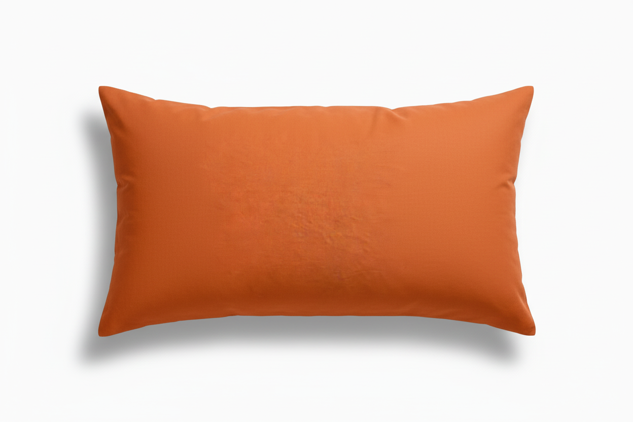 Rust Solid Pillow Cover