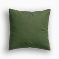 Green pillow on a white background