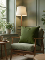 Woodland Green Solid Pillow Cover