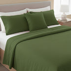 Woodland Green Solid Pillow Cover